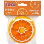TORO Dávkovač na léky 7 dní pomeranč – Zboží Dáma