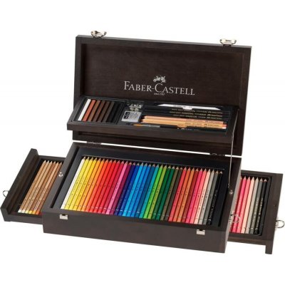 Faber-Castell Kreslířská sada Collection 126 ks v dřevěném kufříku – Hledejceny.cz