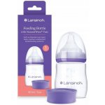 Lansinoh skleněná kojenecká láhev s NaturalWave TM savičkou savička S 160ml – Zboží Dáma