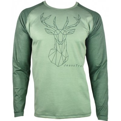 JeansTrack Deer Green MTB s dlouhým rukávem