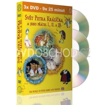 svět petra králíčka a jeho přátel i., ii. a iii. DVD
