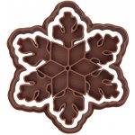 Vykrajovátko s razítkem Vločka vánoční hvězda | 3D formička na Vánoční cukroví – Zboží Dáma