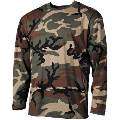 Tričko MFH dlouhý rukáv US styl Woodland – Hledejceny.cz