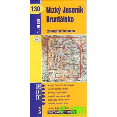 Nízký Jeseník Bruntálsko cyklo KP č.130 1:70t – Zbozi.Blesk.cz