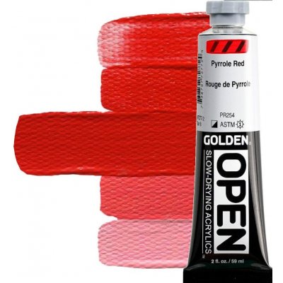 Golden Artist Colors Open akrylová barva pyrrole red 59 ml – Hledejceny.cz