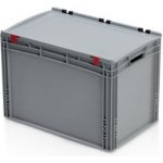HTI Plastová EURO přepravka 600 x 400 x 435 cm s víkem MC-3877 – Sleviste.cz