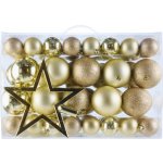 LIVARNO home Ozdoby na vánoční stromek 68dílná sada zlatá – Zboží Dáma