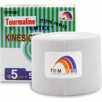 Temtex Tourmaline tejpovací páska bílá 5cm x 5m
