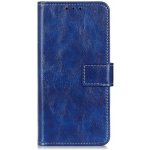 Pouzdro PROTEMIO 59974 RETRO Peněženkový obal Nokia C32 modrý – Zboží Mobilmania