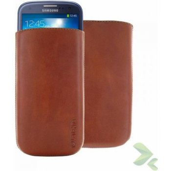 Valenta Pocket Classic – kožené s posuvníkem pro Samsung Galaxy S4/s Iii, Htc One a další hnědé