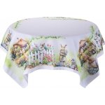 decoDoma Středový ubrus s potiskem ZAJÍČCI V ZAHRADĚ 85x85 cm – Sleviste.cz