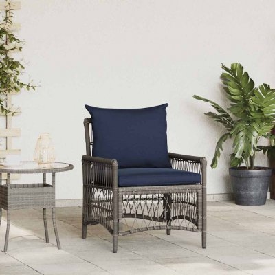 Omaxi 882332 Zahradní křeslo Šedá 60 x 70 x 78cm polyratan – Hledejceny.cz