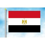 LIBEA, s.r.o. Vlajka Egypta Rozměr: 60×90 cm, Uchycení: Karabiny na stožár – Hledejceny.cz