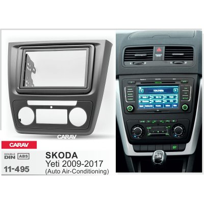BULLTRONICS 11-495 RÁMEČEK AUTORÁDIA PRO ŠKODA YETI S AUTOMATICKOU KLIMATIZACÍ – Hledejceny.cz