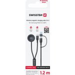 Swissten 2v1 Magnetický kabel Samsung Galaxy Watch a usb-c, usb-c (usb-a) 1.2 m 141125 – Zboží Živě