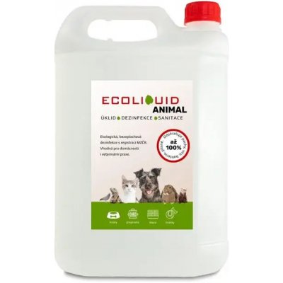 ECOLIQUID Animal Dezinfekce a čištění potřeb pro domácí mazlíčky 5 l