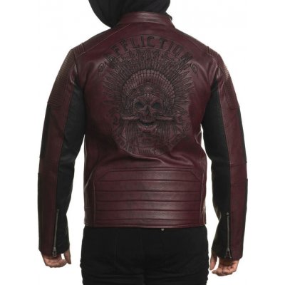 Affliction bunda Density 110OW416-BU Burgundy – Sleviste.cz