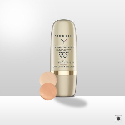 Yonelle Metamorphosis tónovací krém na obličej SPF50 Gold Tan 30 ml – Hledejceny.cz