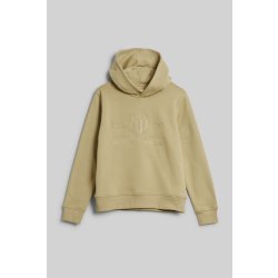 Gant Tonal Shield Hoodie zelená