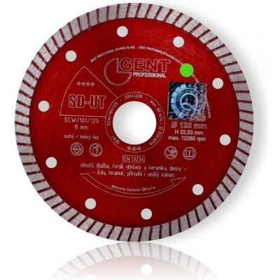 Kotouč řezný diamant GENT SD-UT 125mm turbo slim (červený) – Hledejceny.cz