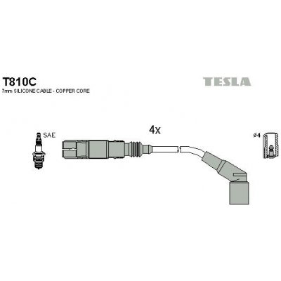 Sada kabelů pro zapalování TESLA T810C – Hledejceny.cz