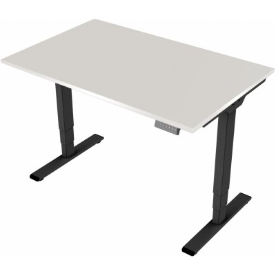 DELSO Elektrický výškově nastavitelný stůl MIDJUSTER - 180 cm, 80 cm, černá, Světle šedá
