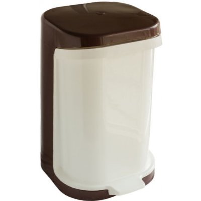 Husqvarna Group Koš odpadkový nášlapný 25 l čtvercový s vložkou PH BÍ/HN – Zboží Dáma