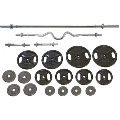 FitnessLine činkový set Premium 110 kg – Hledejceny.cz