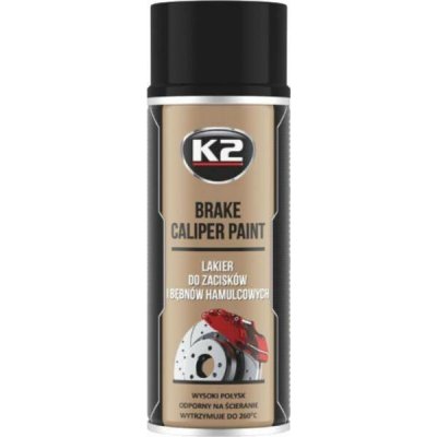 K2 BRAKE CALIPER PAINT 400 ml ČERNÁ - barva na brzdové třmeny a bubny – Sleviste.cz