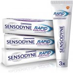 Sensodyne pro citlivé zuby Rapid 3 x 75 ml – Zboží Mobilmania