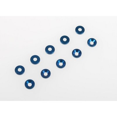 Associated FT M3 hliníkové podložky pro zápustné šrouby modré 10 ks – Zboží Mobilmania