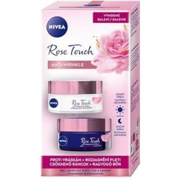 Nivea Rose Touch krém denní 50 ml + noční 50 ml dárková sada