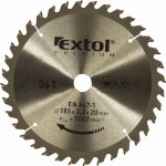 EXTOL PREMIUM pilový kotouč s SK plátky, 185x2,2x20mm, 36T, šířka SK plátků 3,2mm – Zboží Dáma