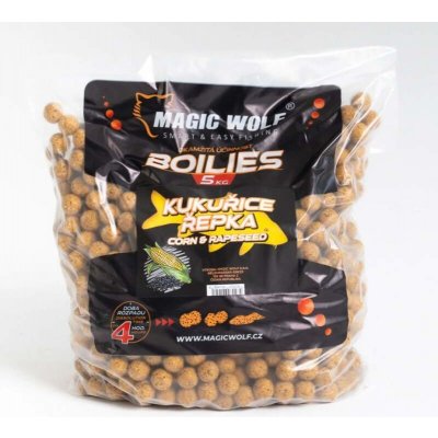 Magic Wolf Boilies 5 kg 20 mm Kukuřice / řepka – Zboží Dáma