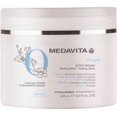 Medavita Detox Detoxikační peeling pro vlasy a pokožku s bambusovým uhlím 500 ml