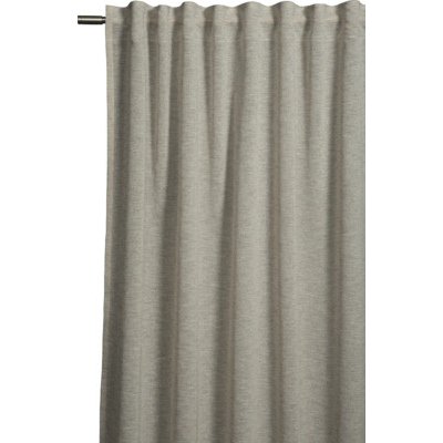 Závěs s řasící páskou se strukturou lněného vzhledu béžový 245 x 140 cm – Sleviste.cz