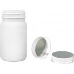 Pilulka Plastová lékovka bílá s bílým uzávěrem s ALU vložkou 100 ml – Hledejceny.cz