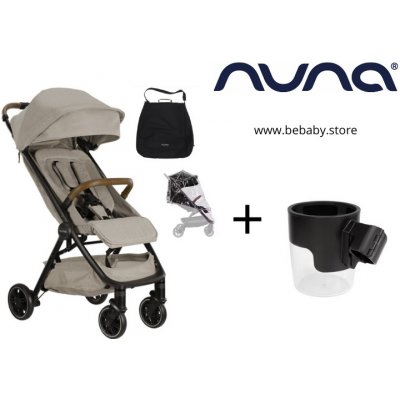 Nuna Sport TRVL™ včetně pláštěnky a transportní tašky hazelwood 2023