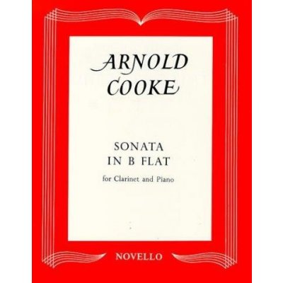 Arnold Cooke Sonata In B Flat For Clarinet And Piano noty na klarinet, klavír – Zboží Mobilmania