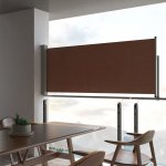 vidaXL Zatahovací boční markýza 100 x 300 cm hnědá – Zboží Mobilmania