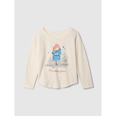 Baby tričko Gap × Paddington Bílá – Sleviste.cz