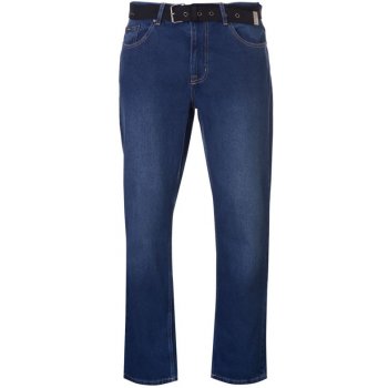Pierre Cardin Web Belt Mens Jeans Vintage blue
