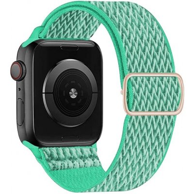 Crested Elastický navlékací řemínek pro Apple Watch 42, 44 a 45 mm s přezkou 3D mátový YACZ-2040