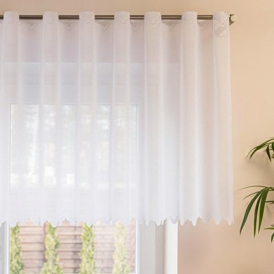 Forbyt žakárová vitrážová záclona ALICE 361910, žíhaná, bílá, výška 50cm (v metráži) – Zbozi.Blesk.cz