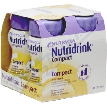 NUTRIDRINK COMPACT S PŘÍCHUTÍ BANÁNOVOU POR SOL 4X125ML