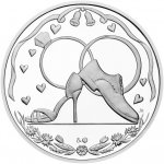 Česká mincovna Stříbrný svatební tolar prsteny s věnováním proof 29 g – Zbozi.Blesk.cz