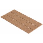 Walteco Filcové podložky 35x35mm, samolepící, hnědé, 18 ks , 85043 – HobbyKompas.cz