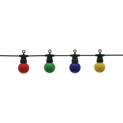 Optonica Černá Outdoor String Light Colorful Bulbs 20pc 6W – Hledejceny.cz