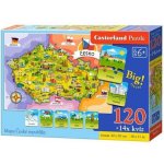 Castorland Mapa České republiky 120 dílků – Sleviste.cz