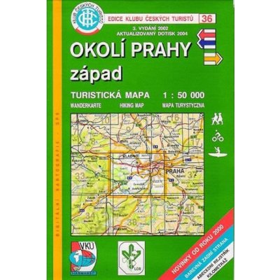 Okolí Prahy západ mapa 1:50 000 č. 36